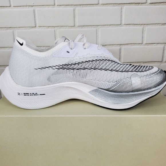 Nike ZoomX Vaporfly Next% 2 White Metallic Silver CU4111-100. - Picture 3 of 7